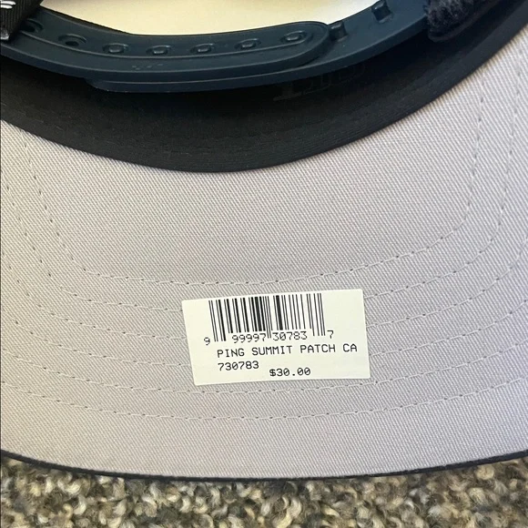 Ping Dark Blue Trucker Golf Cap with Logo Patch NWT - Picture 4 of 6